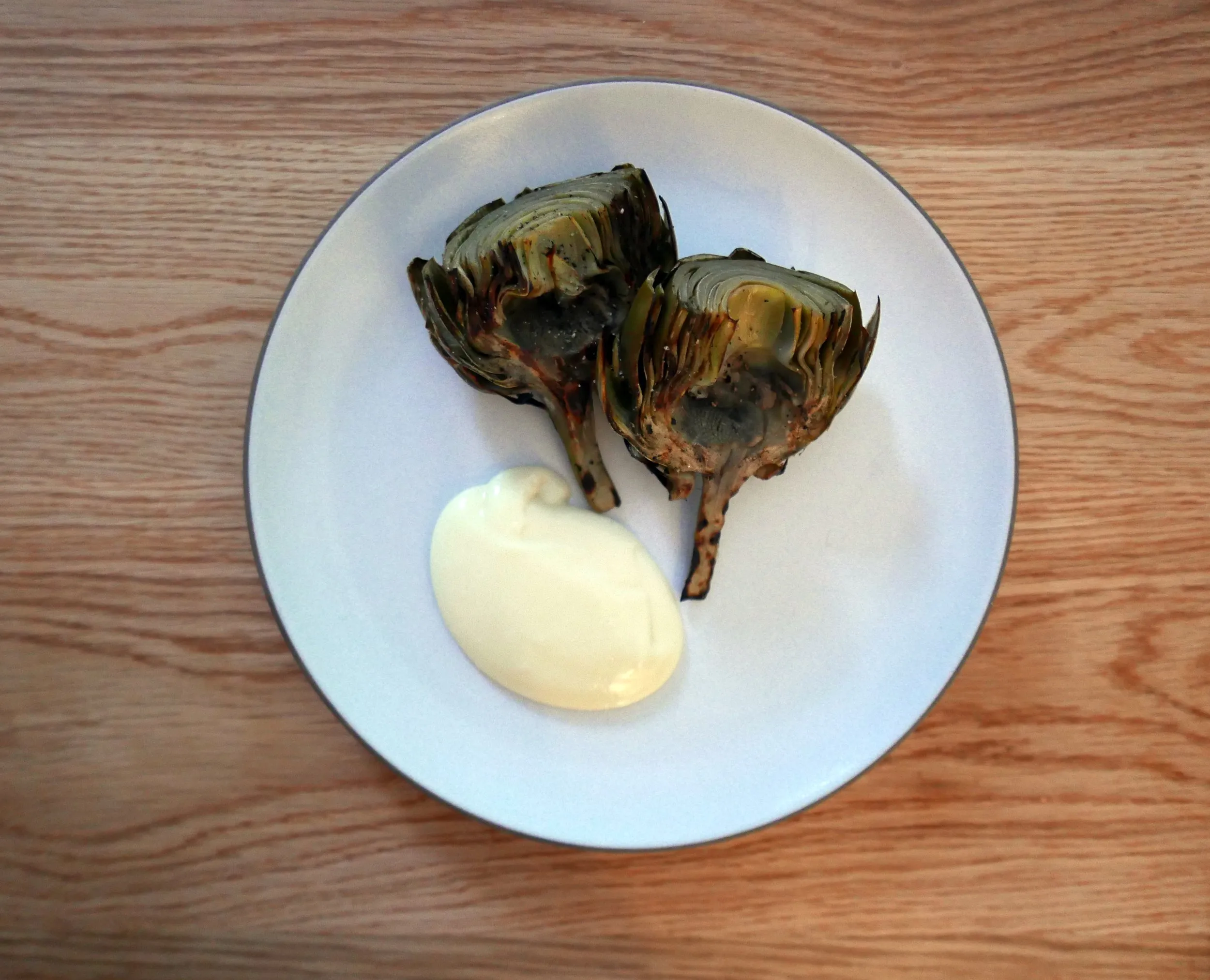 Grilled Artichoke & Aioli prepared by Chef Jacob Himmel