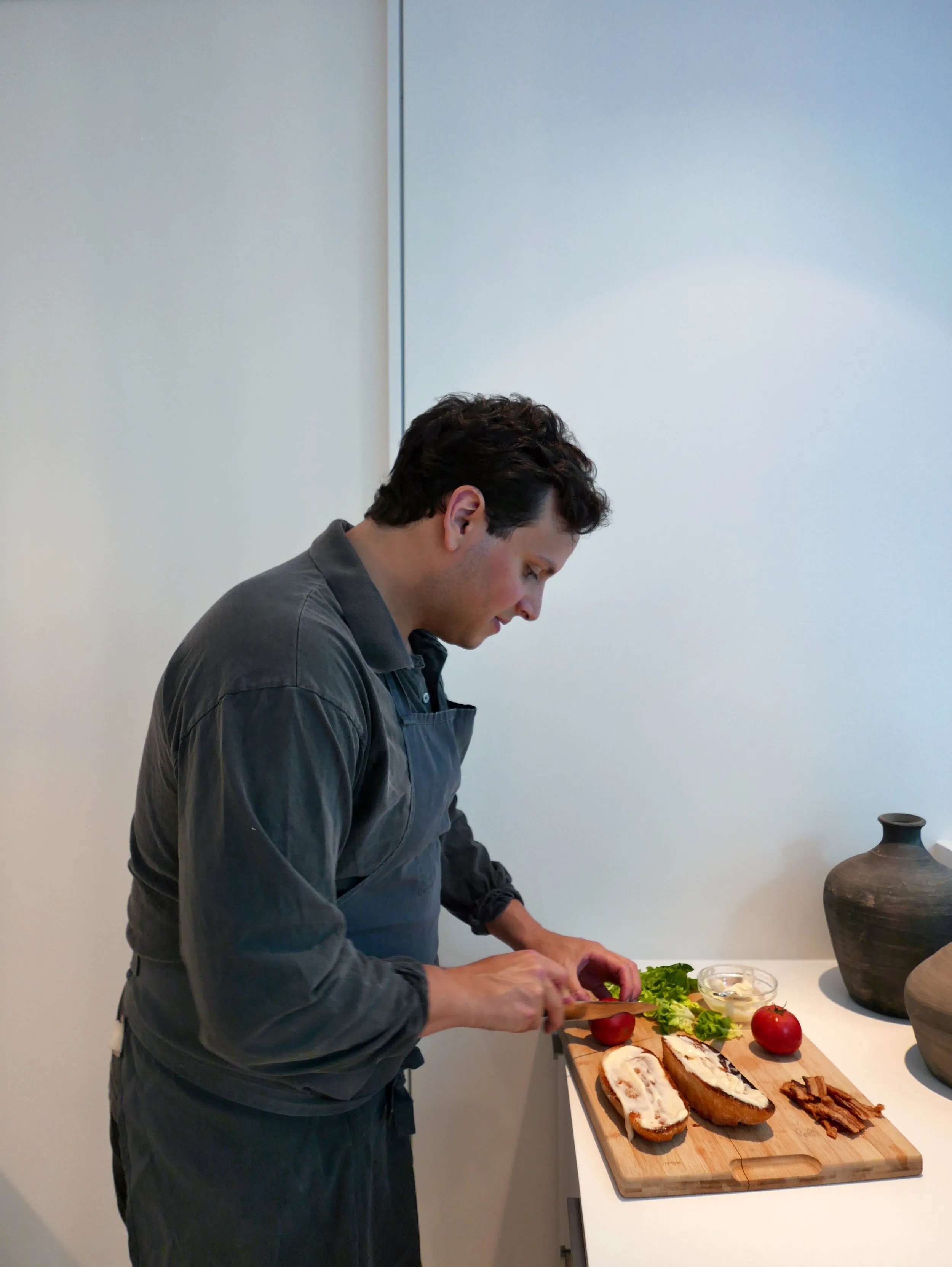 Passed hors d’oeuvres prepared by Chef Jacob for a cocktail event