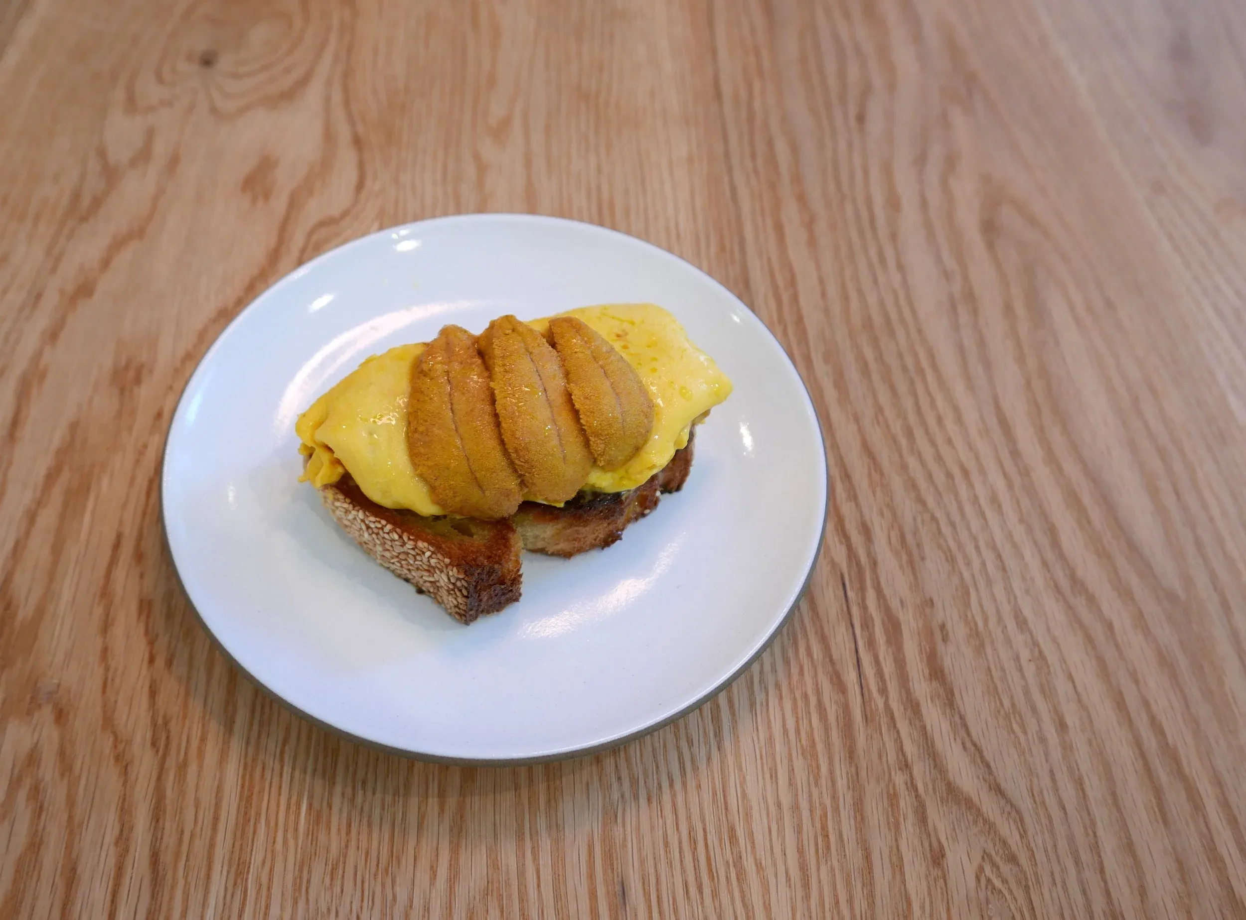 Urchin Omelet prepared by Chef Jacob Himmel